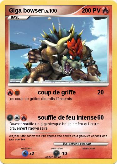 Pokemon Giga bowser