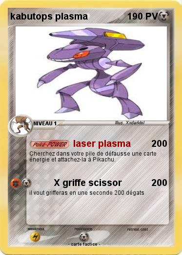 Pokemon kabutops plasma