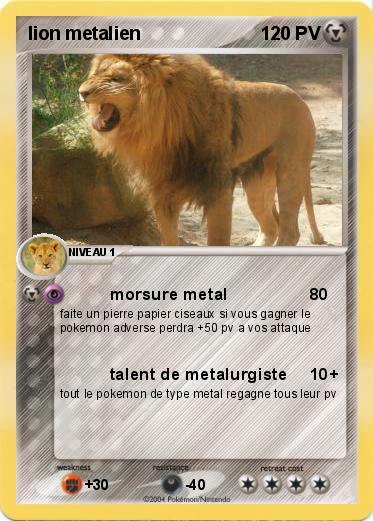 Pokemon lion metalien