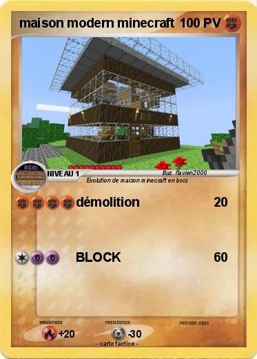 Pokemon maison modern minecraft