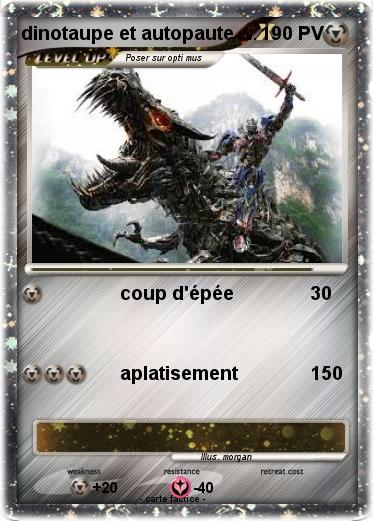 Pokemon dinotaupe et autopaute