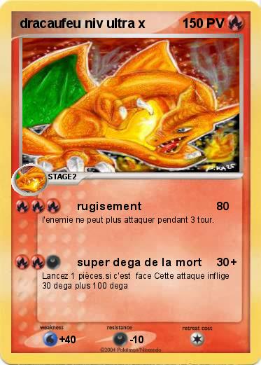 Pokemon dracaufeu niv ultra x