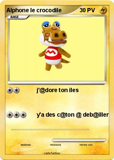 Pokemon Alphone le crocodile