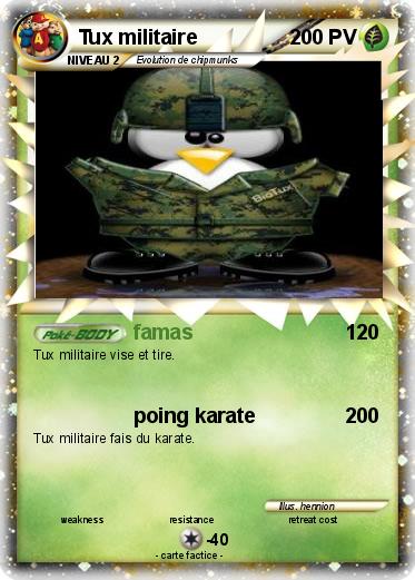 Pokemon Tux militaire