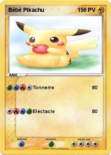 Pokemon Bébé Pikachu