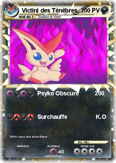 Pokemon Victini des Ténèbres