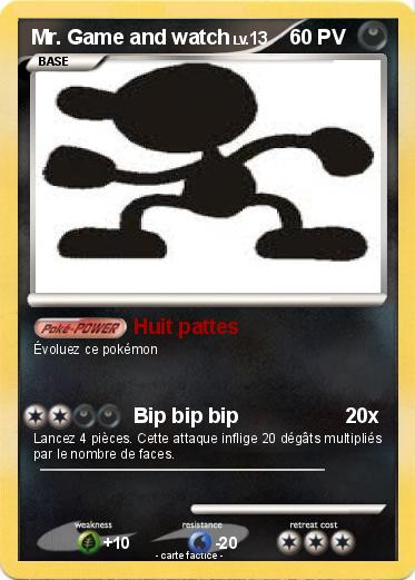 Pokemon Mr. Game and watch