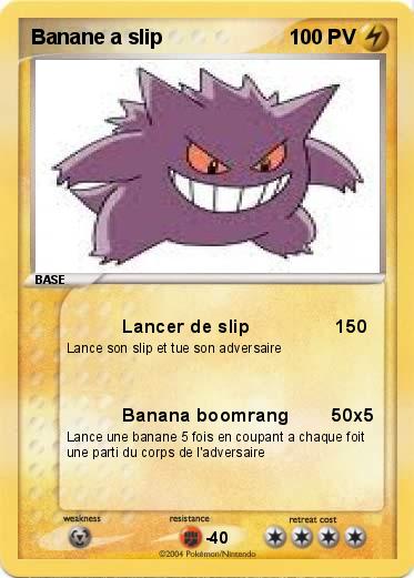 Pokemon Banane a slip
