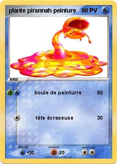 Pokemon plante pirannah peinture
