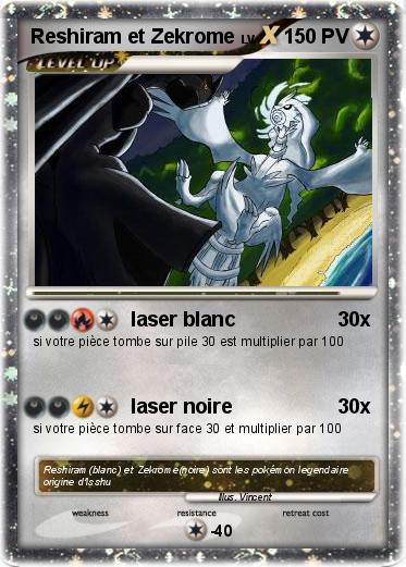 Pokemon Reshiram et Zekrome