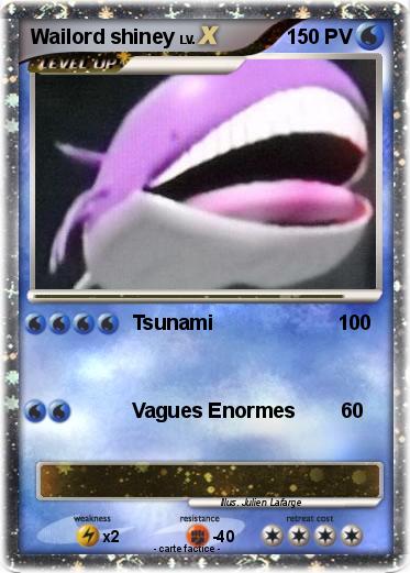 Pokemon Wailord shiney