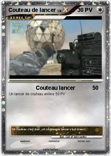Pokemon Couteau de lancer