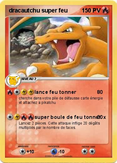 Pokemon dracautchu super feu