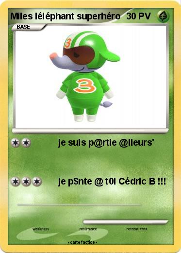 Pokemon Miles léléphant superhéro