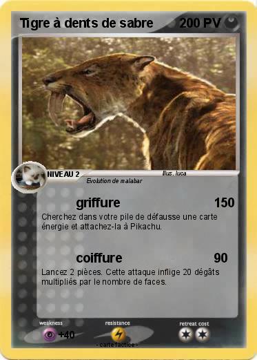 Pokemon Tigre à dents de sabre