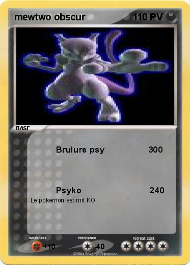 Pokemon mewtwo obscur                                        