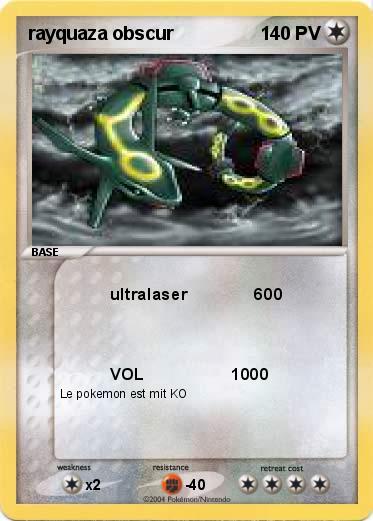 Pokemon rayquaza obscur                                        