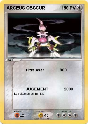 Pokemon ARCEUS OBSCUR                                       