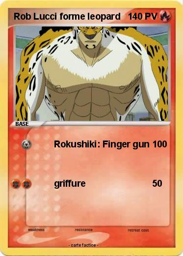 Pokemon Rob Lucci forme leopard