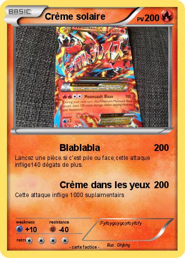Pokemon Crème solaire