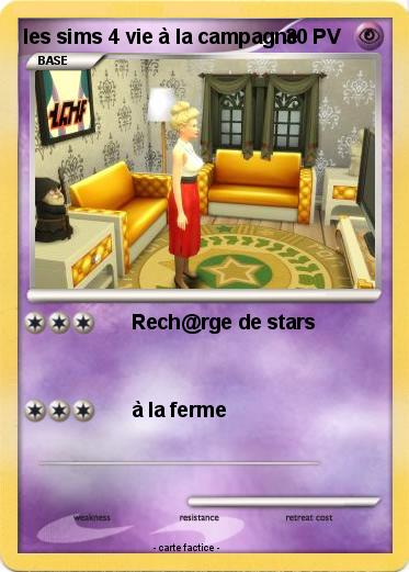 Pokemon les sims 4 vie à la campagne