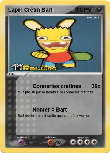 Pokemon Lapin Crétin Bart