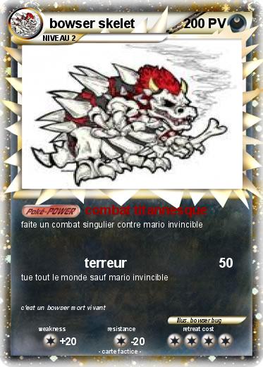 Pokemon bowser skelet