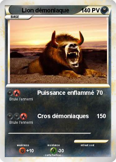 Pokemon Lion démoniaque