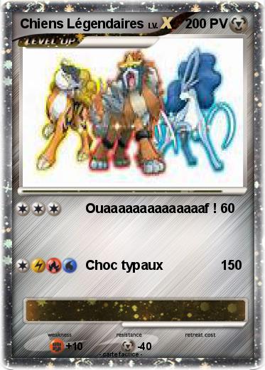 Pokemon Chiens Légendaires