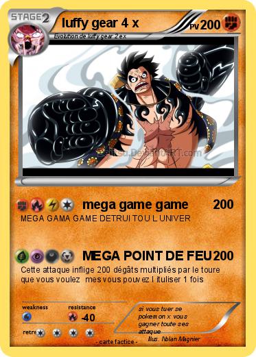 Pokemon luffy gear 4 x