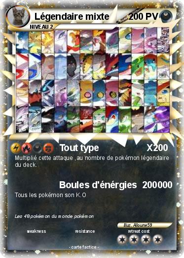 Pokemon Légendaire mixte