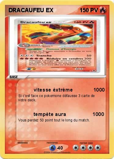 Pokemon DRACAUFEU EX