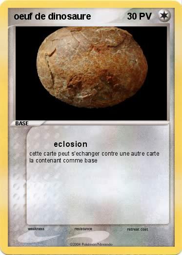 Pokemon oeuf de dinosaure