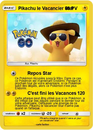 Pokemon Pikachu le Vacancier Star
