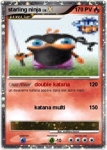 Pokemon starling ninja