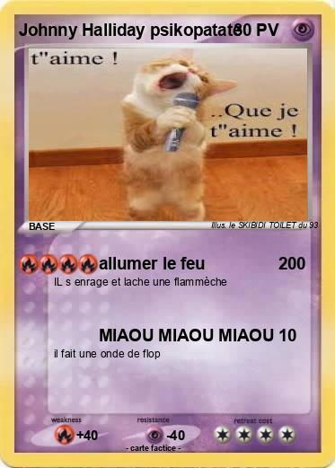 Pokemon Johnny Halliday psikopatate