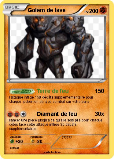 Pokemon Golem de lave