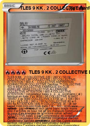 Pokemon TLES 9 KK . 2 COLLECTIVE Danfoss ™