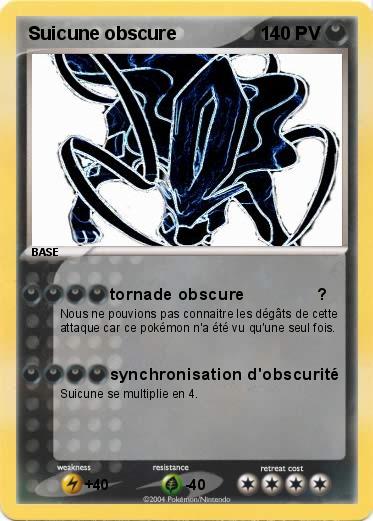 Pokemon Suicune obscure