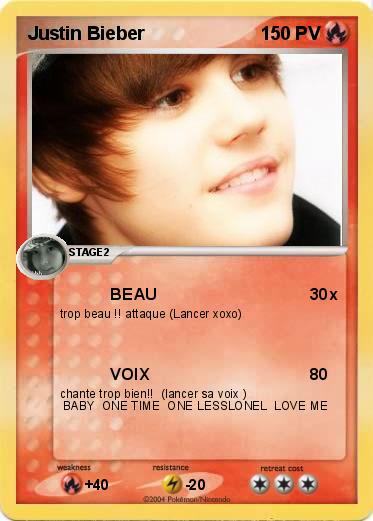 Pokemon Justin Bieber