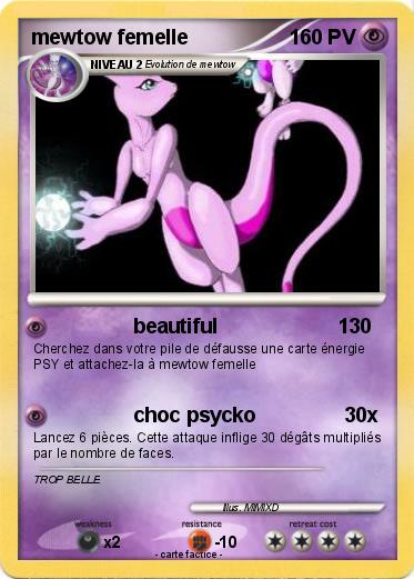Pokemon mewtow femelle