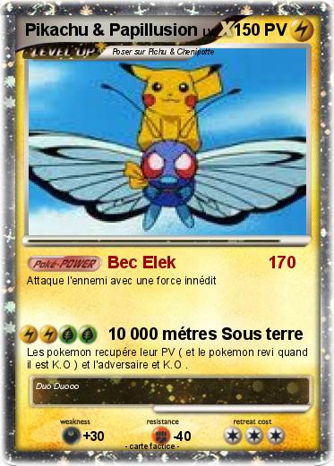 Pokemon Pikachu & Papillusion