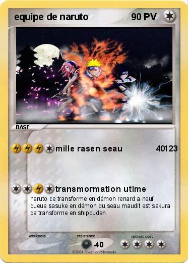 Pokemon equipe de naruto