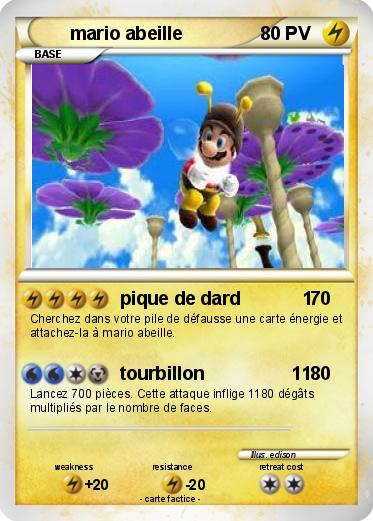 Pokemon mario abeille