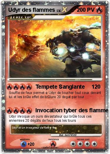 Pokemon Udyr des flammes