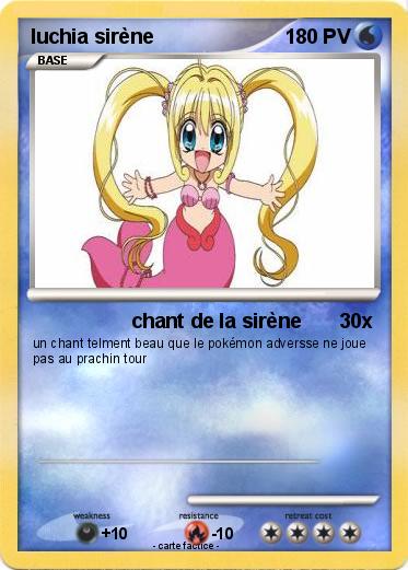 Pokemon luchia sirène