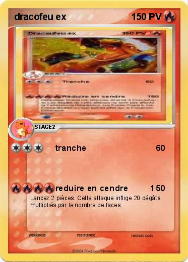 Pokemon dracofeu ex 