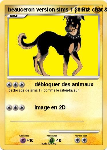 Pokemon beauceron version sims 1 ( entre chat & chien )