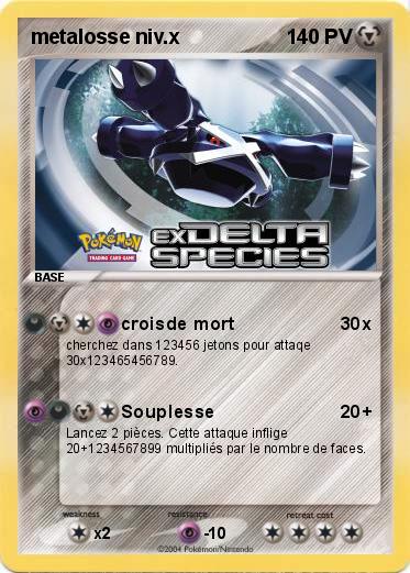 Pokemon metalosse niv.x