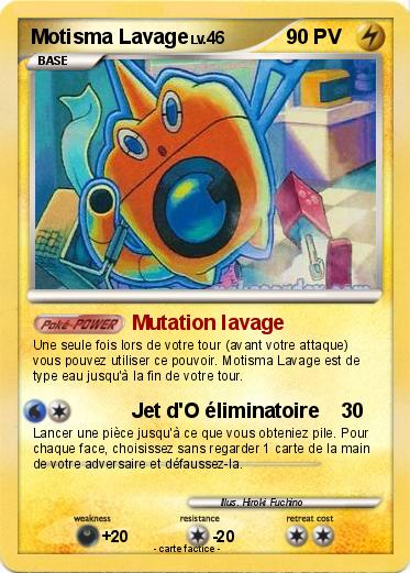 Pokemon Motisma Lavage